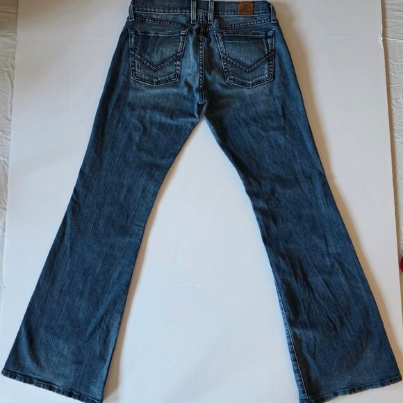 Lucky Brand Lil’ Maggie Low Rise Bootcut Jeans 4 / 27 Short Made in USA - Picture 2 of 13